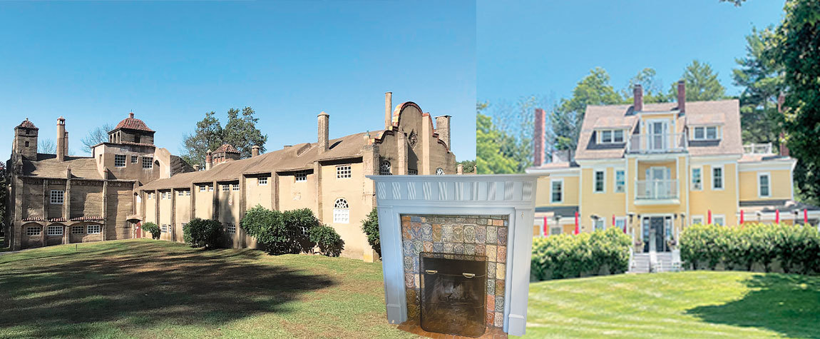 Tiles Made At The Moravian Tile Works In Doylestown, Pa., That Adorn Fireplace Surrounds In York, Maine